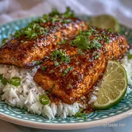 Bol De Saumon &Eacute;pic&eacute; au Lait de Coco