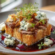 Brick au Confit dOignon et Fromage de Brebis Ap&eacute;ritif raffin&eacute;