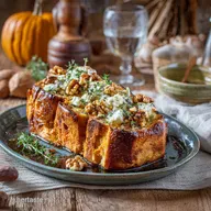 Brioche au butternut et ch&egrave;vre P&acirc;te fil&eacute;e et plat r&eacute;confortant dautomne