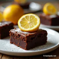 Recette Brownies Citron Pistaches Chocolat Fondants et Acidul&eacute;s
