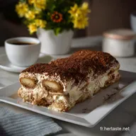 B&ucirc;che Tiramisu : Cr&egrave;me Velout&eacute;e et Biscuit A&eacute;rien