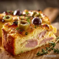 Cake L&eacute;ger au Jambon et Olives Moelleux Facile et Id&eacute;al Ap&eacute;ritif