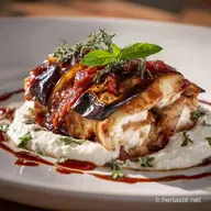 Cannellonis aubergine et poulet Recette cr&eacute;meuse Ricotta Plat familial