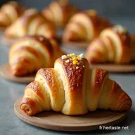 Recette Croissants Garnis au Cheddar Le Feuilletage Maison