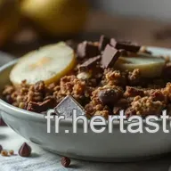 Mon Crumble aux Poires Chocolat : Un Doux R&eacute;veil Automnal