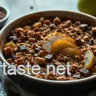 Cr&eacute;ez un irr&eacute;sistible crumble poire chocolat : un dessert r&eacute;confortant