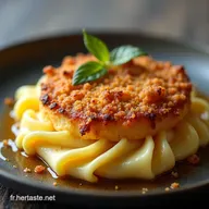 Recette Facile Crumble de Potimarron et Palet de Ch&egrave;vre Frais