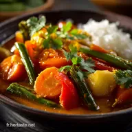 Curry aux l&eacute;gumes et coco express recette vegan facile et saine