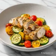 &Eacute;minc&eacute; Poulet Courgettes Tomates 35min
