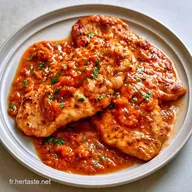 Escalopes Poulet Paprika Tomate pour 4