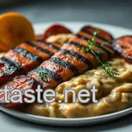 Figatellu recette : Mon D&eacute;licieux Figatellu Grill&eacute; avec Pur&eacute;e de Ch&acirc;taignes