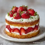 Fraisier Sans Cuisson au Mascarpone