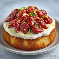 Fraisier Vanille Citron pour 10 Personnes