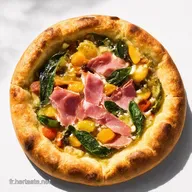 Galette L&eacute;gumes Jambon Mozza Recette Facile et Gourmande