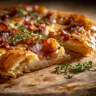 Galette au fromage et bacon Le secret dune p&acirc;te bris&eacute;e croustillante et fondante