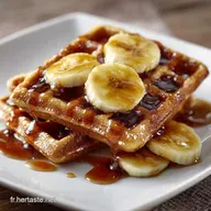 Gaufre banane sans beurre Gaufres ultramoelleuses parfaites pour le brunch