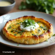 Recette Simple et Rapide Galette Courgette Ch&egrave;vre Facile et Gourmande