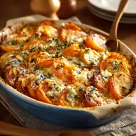 Gratin de courge au bleu lalliance parfaite courgeRoquefort