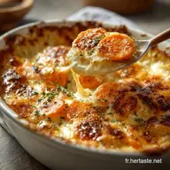 Gratin L&eacute;ger aux Carottes B&eacute;chamel All&eacute;g&eacute;e Moelleux et Facile