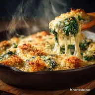 Gratin de quinoa mozzarella et &eacute;pinards Facile et ultracr&eacute;meux