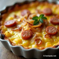 Recette Croustillante de Pommes de Terre et Saucisses Fum&eacute;es au Four