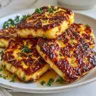 Halloumi R&ocirc;ti au Citron et Thym