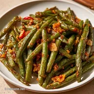 Haricots Verts Sichuan &agrave; l Ail et Gingembre