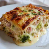 Lasagnes Brocoli Jambon : Recette Cr&eacute;m&eacute;e et R&eacute;confortante