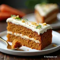 Carrot Cake Moelleux aux Noix et Gla&ccedil;age Cr&eacute;m&eacute;