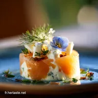 Mauricette au saumon fum&eacute; et ch&egrave;vre frais le pain alsacien moelleux