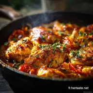 Menu de la Semaine Simple et Express Poulet Basquaise en 35 Min Chrono