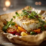 Menus L&eacute;gers Cabillaud en Papillote &Eacute;quilibr&eacute; et Gourmand