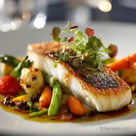 Menus L&eacute;gers Poisson R&ocirc;ti L&eacute;gumes Printaniers Facile et Saine