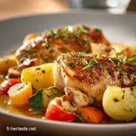 Mijot de Poulet aux L&eacute;gumes Recette Facile et Fondante &agrave; la Fran&ccedil;aise