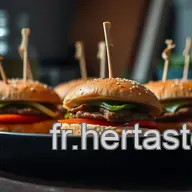 Recette Mini Burger Ap&eacute;ro Froid : Saveurs M&eacute;diterran&eacute;ennes &agrave; Partager