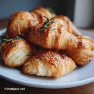 Mini Croissant Sal&eacute;: Feuilletage Friable