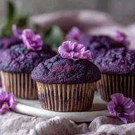 Recette de Muffin au Velours Violet Une Douce Tentation : Ready in 35 Minutes