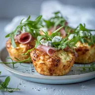 Muffins l&eacute;gers jambon et Kiri : Le Secret des Brunchs A&eacute;riens