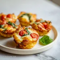 Muffins Tomate Mozzarella: C&oelig;ur Fondant