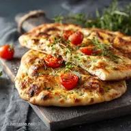 Pizza naan Recette Express Moelleuse et Facile D&icirc;ner Rapide