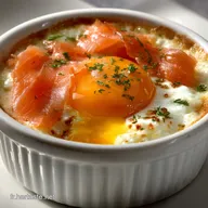 Oeuf Cocotte au Saumon et au Boursin Recette Gourmet Facile