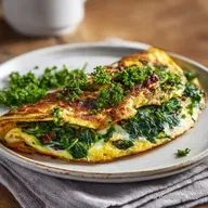 Omelette aux &Eacute;pinards Facile pour D&icirc;ner Rapide