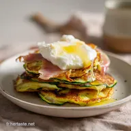Pancakes Courgette Ch&egrave;vre Jambon pour 4