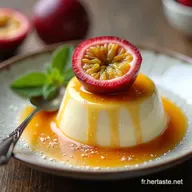 Panna Cotta Passion Recette Facile &agrave; la Vanille et Coulis Exotique