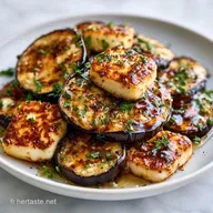 Po&ecirc;l&eacute;e Aubergine Halloumi en 40 Minutes