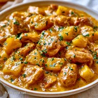 Poulet Ananas Curry pour 4 Personnes