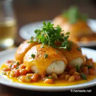 Recette Poulet Farcis Fa&ccedil;on Cordon Bleu Facile et Croustillant