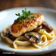 Poulet Saut&eacute; Rapide Ma Recette Cr&egrave;me Champignons Minute