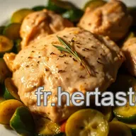 Poulet tendre aux courgettes saut&eacute;es : Mon secret facile et savoureux