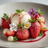 Sabayon L&eacute;ger aux Fraises : Le Nuage de Printemps